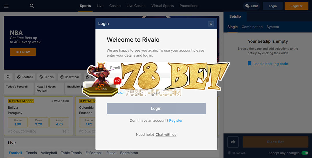 78 bet login